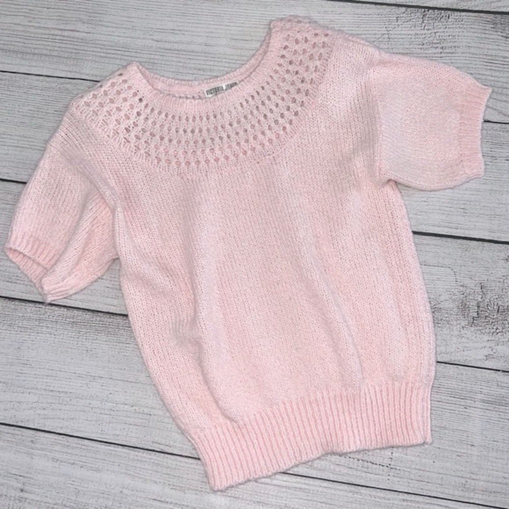 Vintage Victoria Jones Scoop Neck Knit Sweater